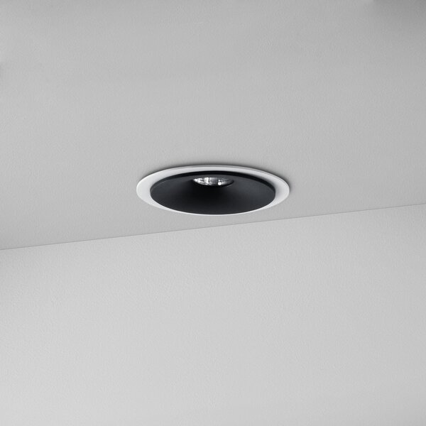 ZAHO Zapuštěné LED svítidlo SPEAKER RD100, 10W, ø 125 mm, 60° Barva: Bílá, Teplota světla: 3000K - teplá bílá, Stmívání, řízení: ON/OFF (bez stmívání)