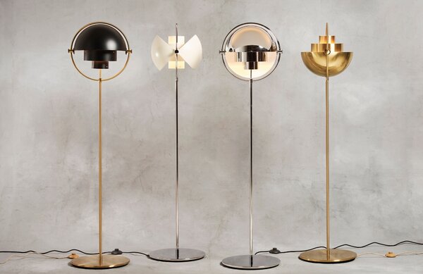 GUBI Kovová stojací lampa Multi-Lite 148 cm