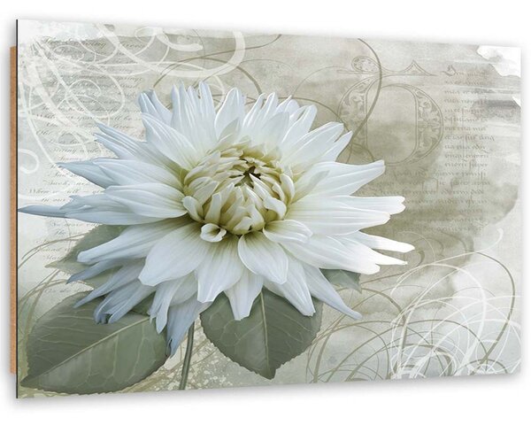 Obraz Bílá vintage květina Velikost: 100 x 70 cm, Provedení: Panelový obraz