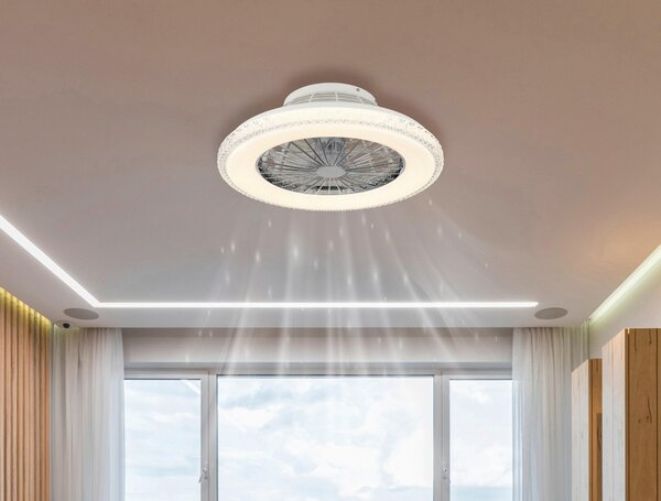 STROPNÍ VENTILÁTOR, 50/17,5 cm Globo - Online Only svítidla, Online Only