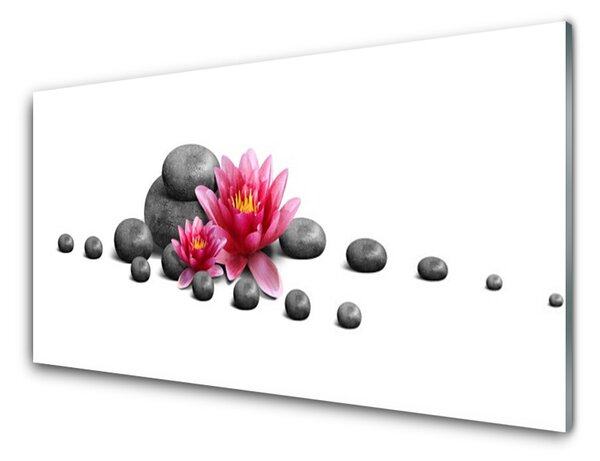 Akrylový obraz Květ Kameny Umění 100x50 cm