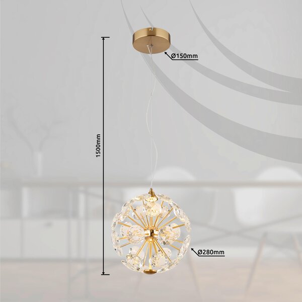 ZÁVĚSNÉ LED SVÍTIDLO, 28/150 cm Globo - Online Only svítidla, Online Only