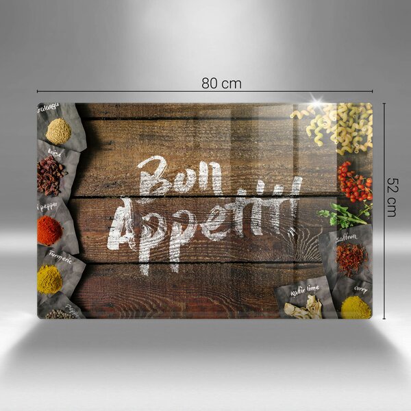 Skleněná deska za sporák Bon appetit