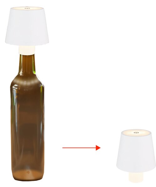 STOLNÍ LAMPA NA BATERIE 10,6/10,6/13 cm Globo - Venkovní světla, Online Only