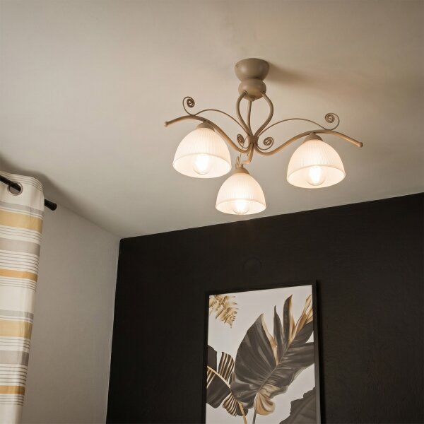 Brilagi - Přisazený lustr ANTICO MODERN 3xE27/60W/230V béžová