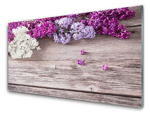 Kuchyňský skleněný panel Květiny Rostlina 100x50 cm