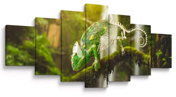 Obraz chameleona (210x100 cm)