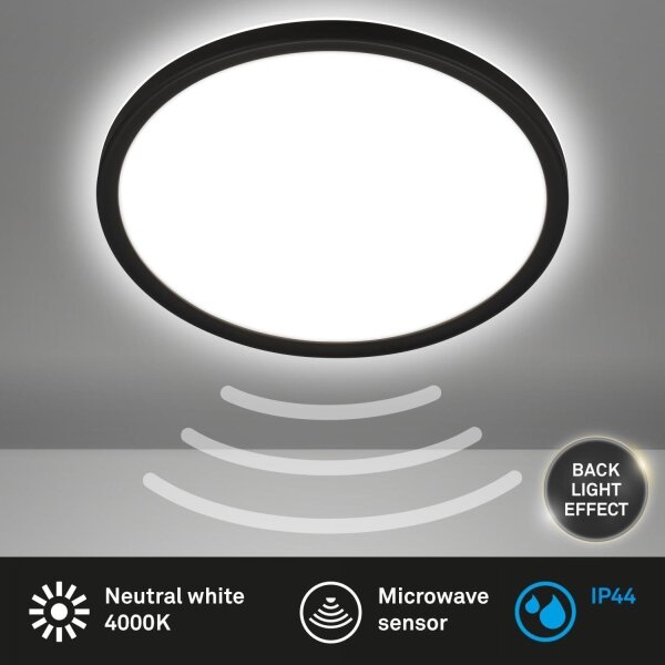 Briloner - LED Koupel stropní svít se sen MOVE LED/18W/230V IP44 pr. 29 cm bílá