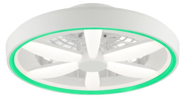 Brilliant - LED RGBW Stropní ventilátor se světlem GAIANO LED/48W/230V bílá + DO