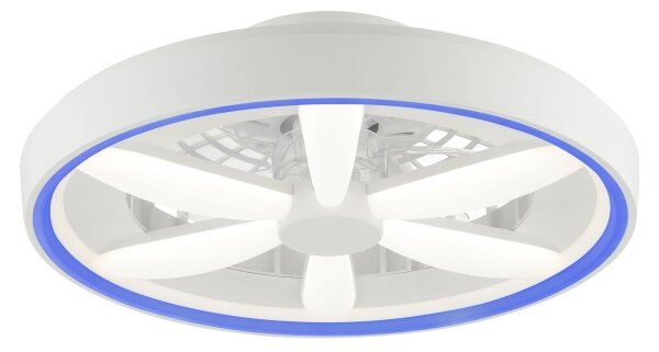 Brilliant - LED RGBW Stropní ventilátor se světlem GAIANO LED/48W/230V bílá + DO