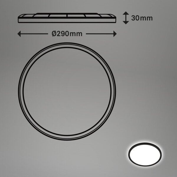 Briloner - LED Koupel stropní svít se sen MOVE LED/18W/230V IP44 pr. 29 cm bílá