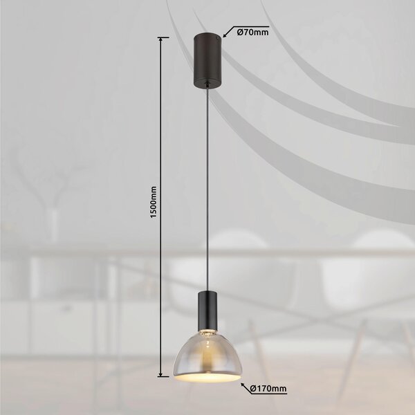 ZÁVĚSNÉ LED SVÍTIDLO, 42/150 cm Globo - Online Only svítidla, Online Only