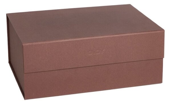 OYOY Papírový úložný box Hako Dark Caramel - A4 OY247