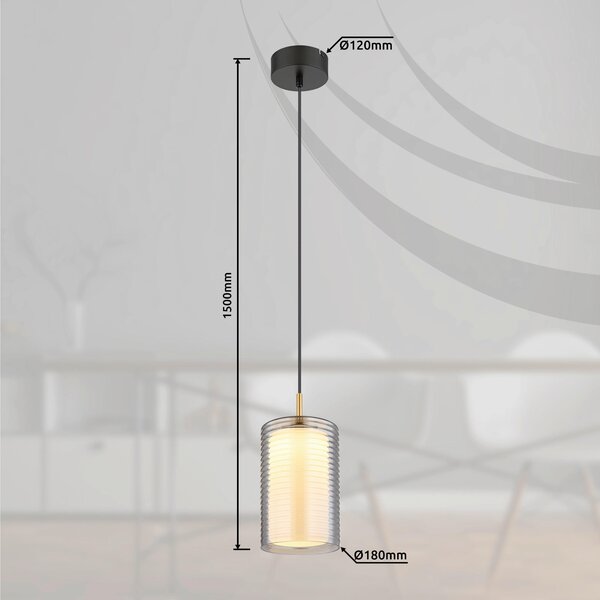 ZÁVĚSNÉ LED SVÍTIDLO, 18/18/150 cm Globo - Online Only svítidla, Online Only