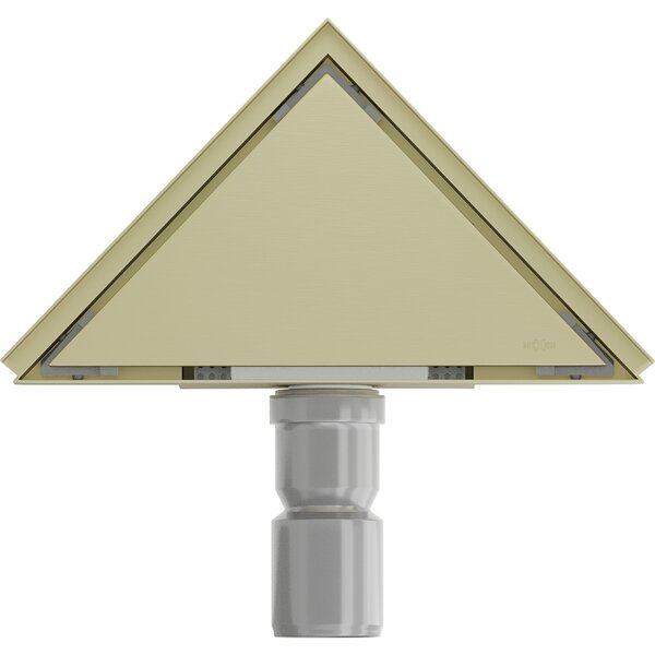 Mexen Flat-T, bodová podlahová vpusť 20 cm, zlatá matná, 1A10320