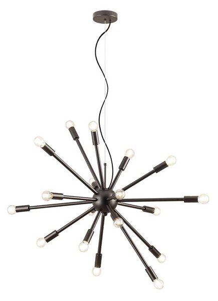 Redo 01-2936 - Lustr na lanku STELLAR 18xE14/25W/230V černá