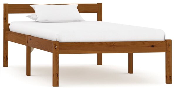Rám postele medově hnědý masivní borovice 90 x 200 cm
