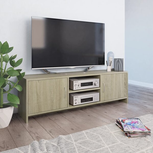 TV stolek dub sonoma 120 x 30 x 37,5 cm kompozitní dřevo