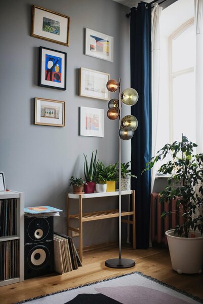 STOJACÍ LED LAMPA, 28.5/26.5/155 cm Globo - Online Only svítidla, Online Only