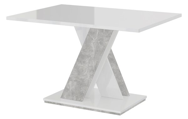 Konferenční stolek Barax Mini (bílá + kámen). 1055162