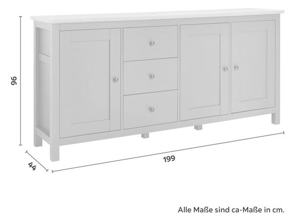 Trendová komoda Claudio š: 199cm