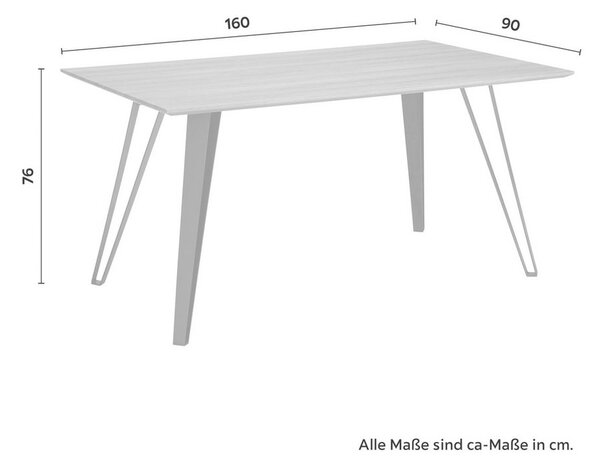 Jídelní stůl Gino přírodní 160x90cm