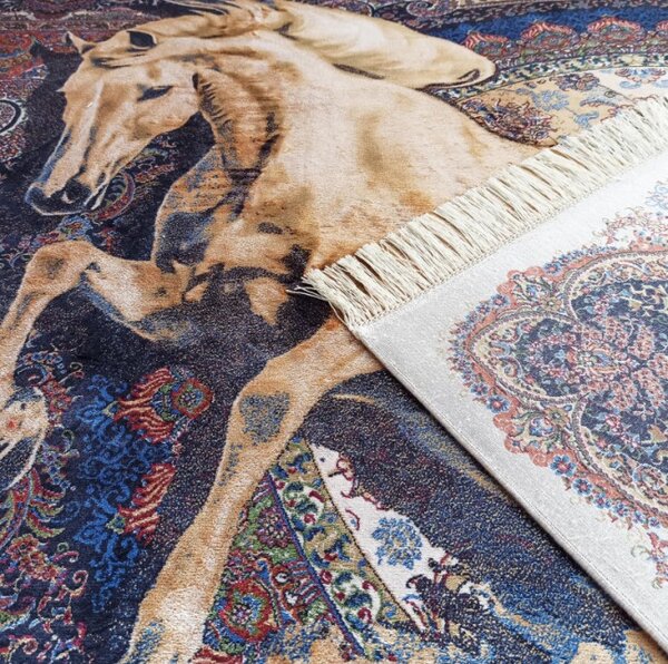 Koberec Exkluzivní Qum Silk 04 modrý