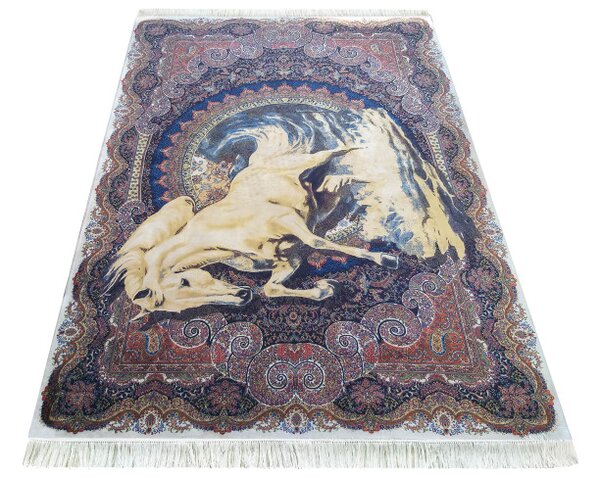 Koberec Exkluzivní Qum Silk 04 modrý