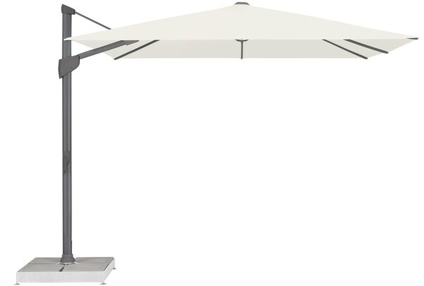 Glatz Boční slunečník Fortano, Glatz, čtvercový 300x300 cm (3x3 m), rám eloxovaný hliník, potah polyester 220 g/m2, barva natur