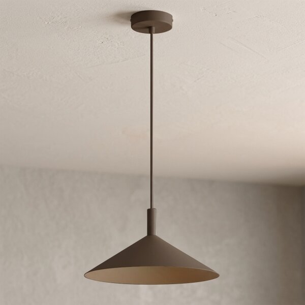 Lustr na lanku ANEGA 1xGX53/15W/230V pr. 30 cm hnědá