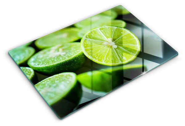 Skleněná deska za sporák Limetkový citrus