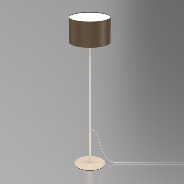 Stojací lampa ARDEN 1xE27/15W/230V béžová/hnědá