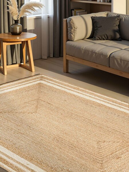Hanse Home, Kusový koberec Looma 106301 Natural Gold Ivory, 120x170, béžová, chodba / předsíň