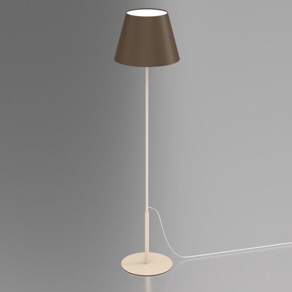 Stojací lampa ARDEN 1xE27/15W/230V béžová/hnědá