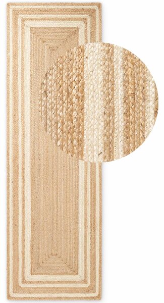 Hanse Home, Běhoun Looma 106301 Natural Gold Ivory, 70x200, béžová, chodba / předsíň