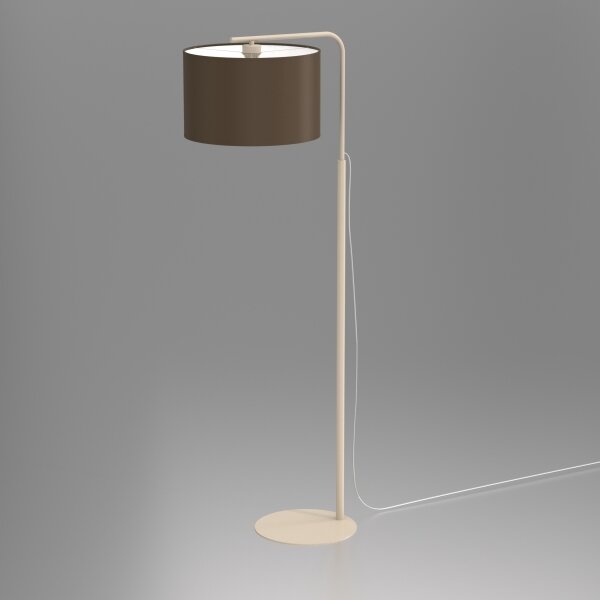 Stojací lampa ARDEN 1xE27/15W/230V béžová/hnědá