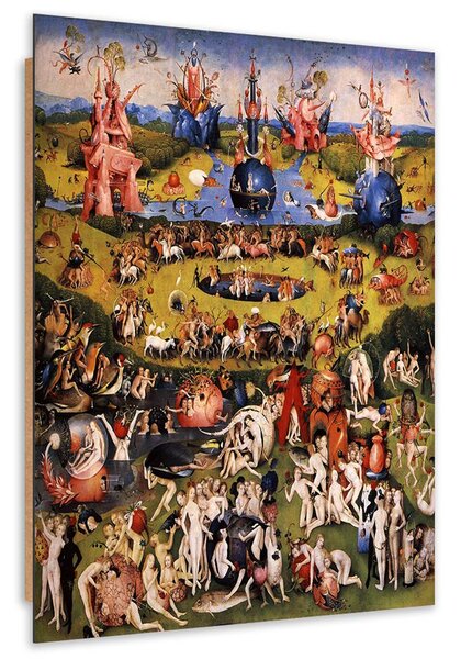 Gario Obraz Rajská zahrada - Hieronymus Bosch, reprodukce Velikost: 60 x 90 cm, Provedení: Panelový obraz