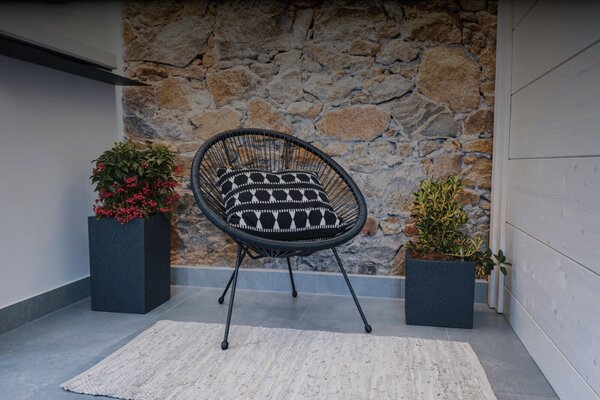 Květináč CUBICO STONE 33x33x33 samozavlažovací kamenná šedá