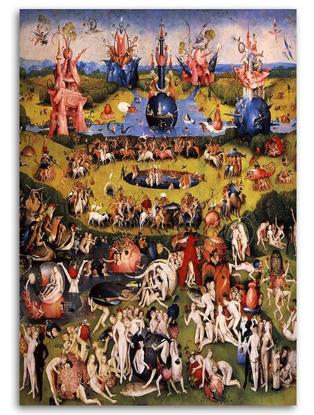 Obraz na plátně Rajská zahrada - Hieronymus Bosch, reprodukce Rozměry: 40 x 60 cm