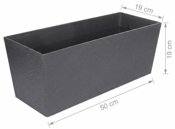 Plastkon Truhlík FLORENCE STONE 50 antracit