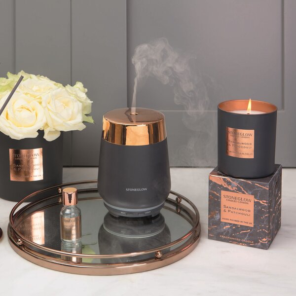 Stoneglow Sandalwood & Patchouli Vonná svíčka, 220 g