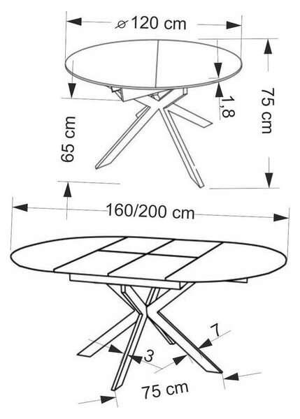 Jídelní stůl Triad, přírodní dřevo