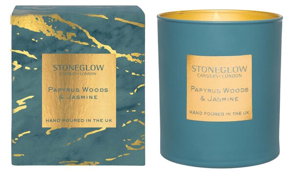 Stoneglow Papyrus Woods & Jasmine Vonná svíčka, 220 g