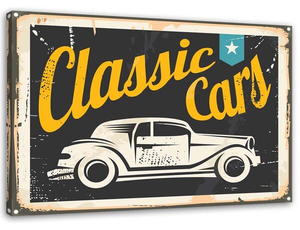 Obraz na plátně Klasické automobily znak Rozměry: 60 x 40 cm