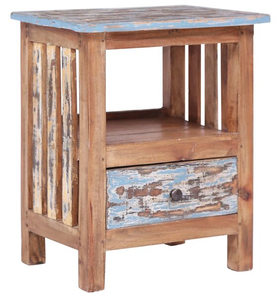 Noční stolek 41 x 30 x 50 cm masivní recyklované dřevo