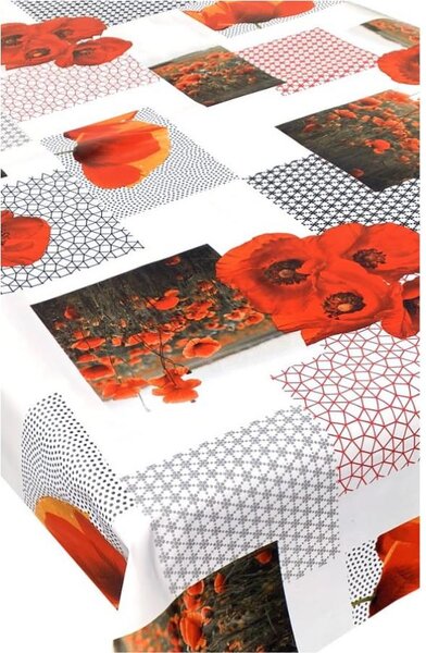 Ubrus PVC 3581479 metráž, 20 m x 140 cm, vlčí máky, IMPOL TRADE