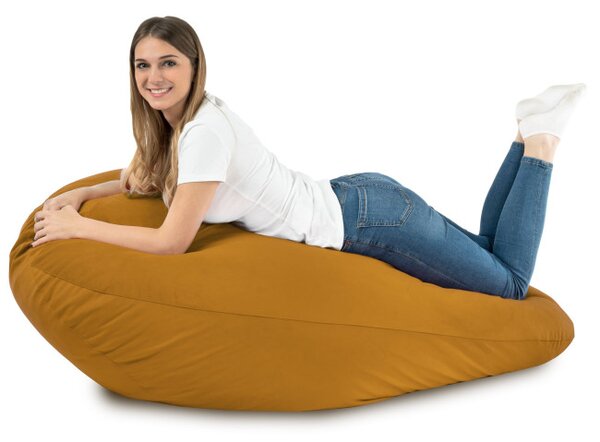 Sedací vak DROP XXL hořčičný