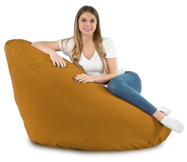 Sedací vak DROP XXL hořčičný