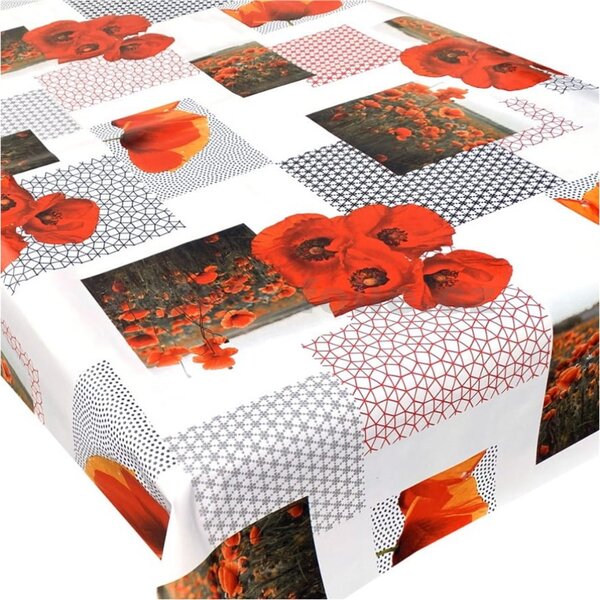 Ubrus PVC 3581479 metráž, 20 m x 140 cm, vlčí máky, IMPOL TRADE