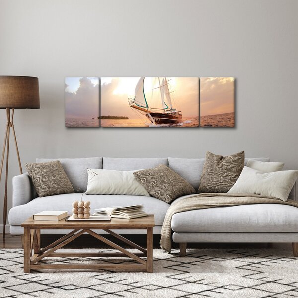 Obraz jachty (170x50 cm)